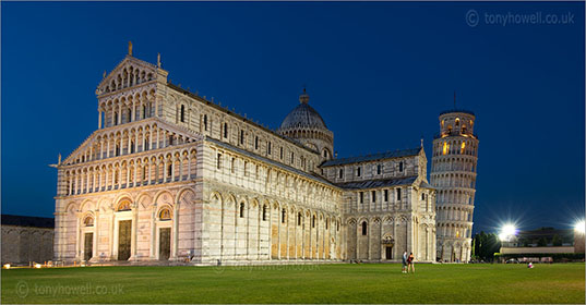 Duomo & Leaning Tower, Night, Pisa