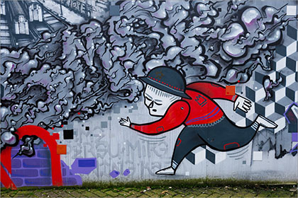 Graffiti, running