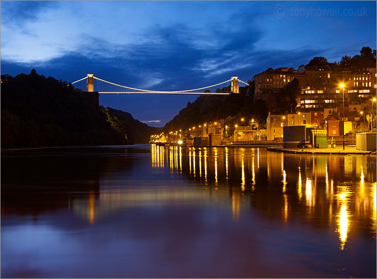 Clifton Suspension Bridge, Bristol, Night