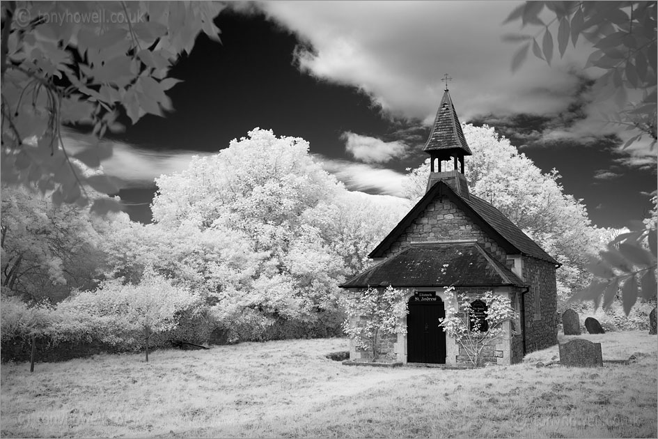 Lilstock Church (Infrared Camera, turns foliage white)