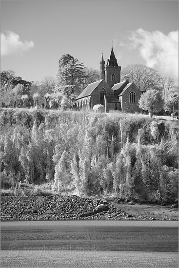 St Peters Church, Newnham on Severn (Infrared Camera, turns foliage white)