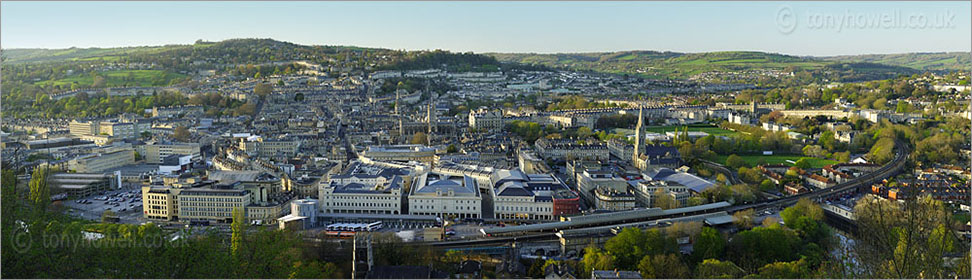 Panoramic view over Bath