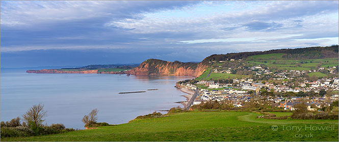 Sidmouth from Salcombe Hill