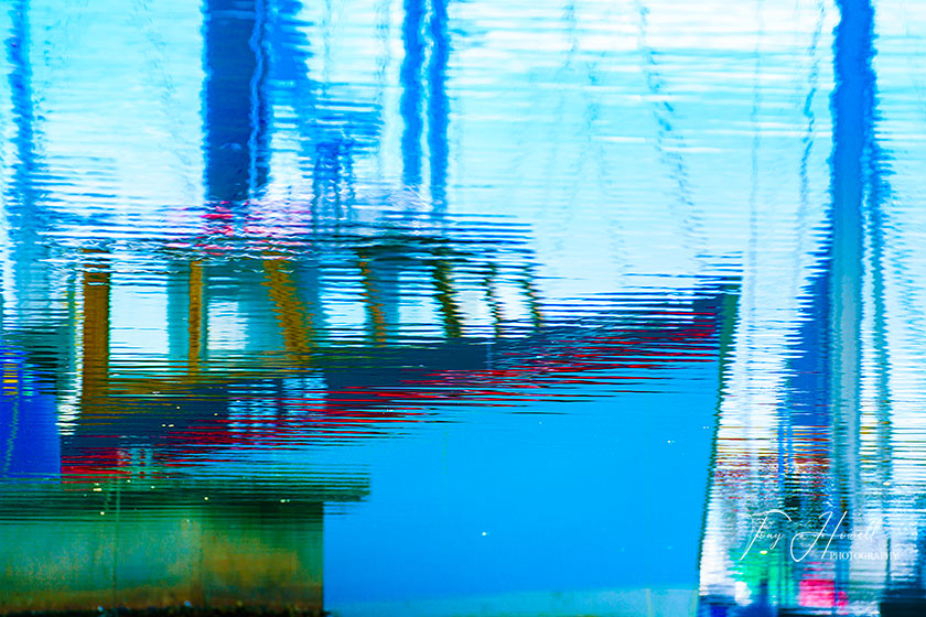 Boat Reflections, Newlyn