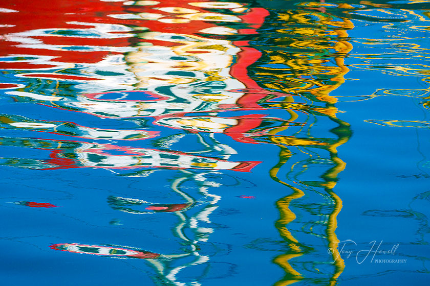 Boat Reflections, Newlyn Harbour