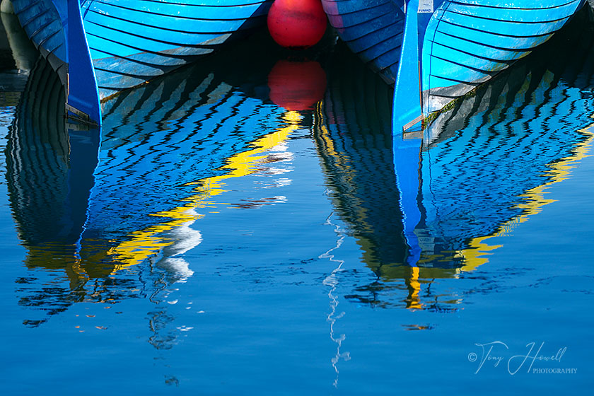 Boat Reflections, Newlyn Harbour
