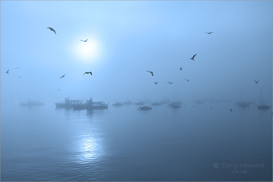 Boats, Mist, Falmouth
