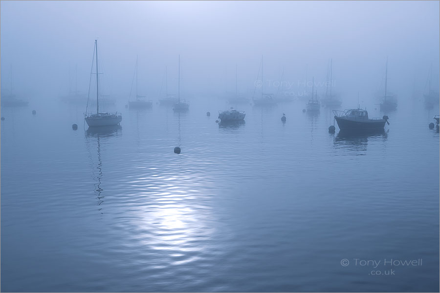 Boats, Mist, Falmouth