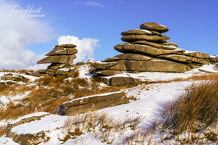 Stowes Hill, Snow, Minions, Bodmin Moor