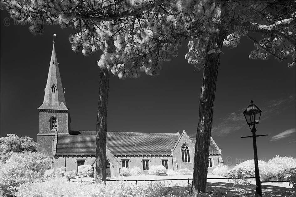 Christ Church (Infrared Camera, turns foliage white)