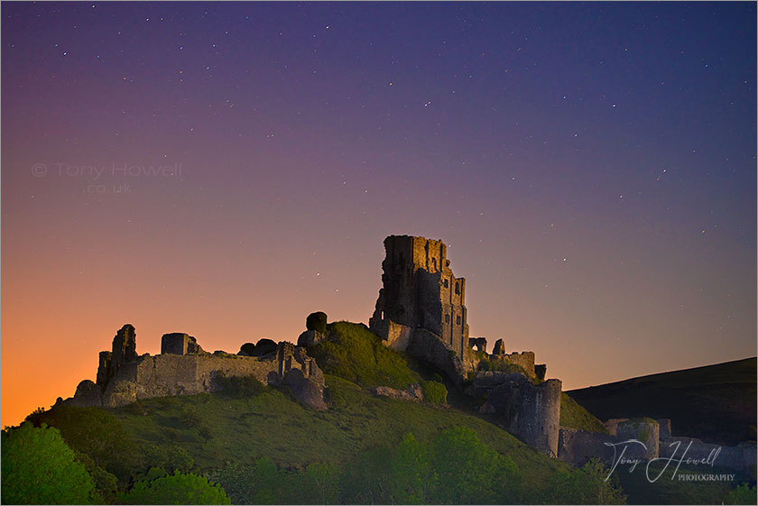 Corfe Castle Night