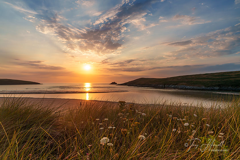Crantock Beach, Sunset