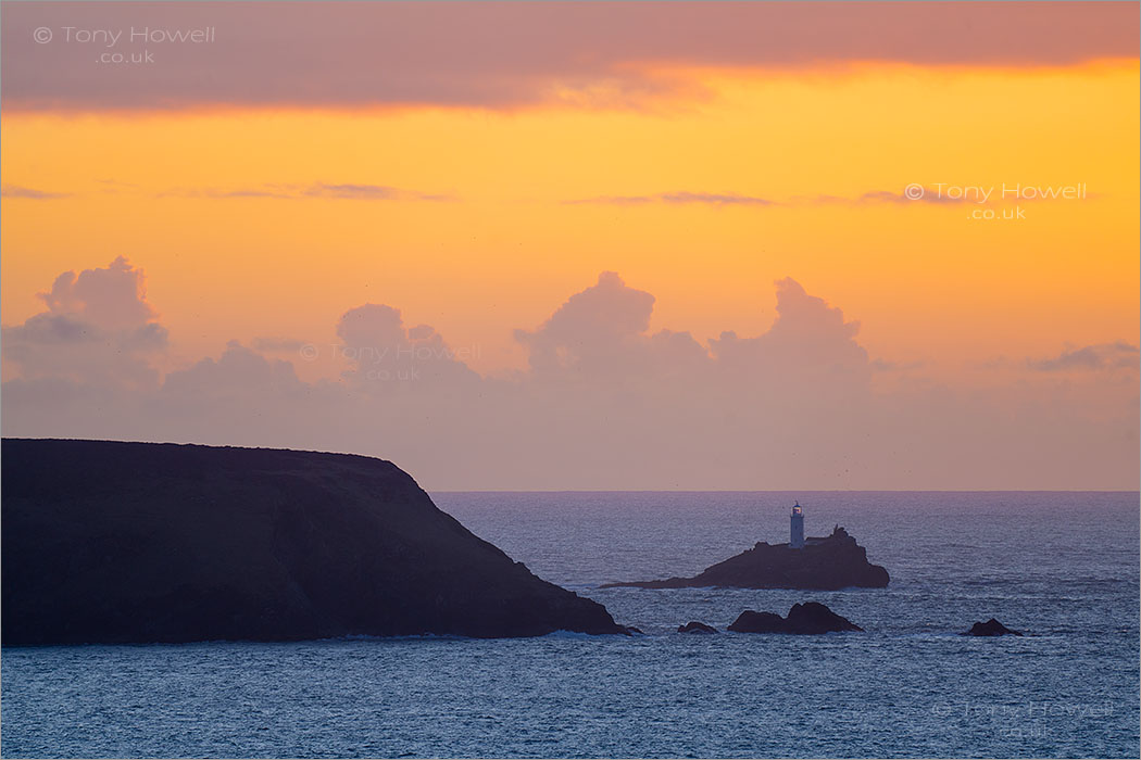 Godrevy Lighthouse, Sunset