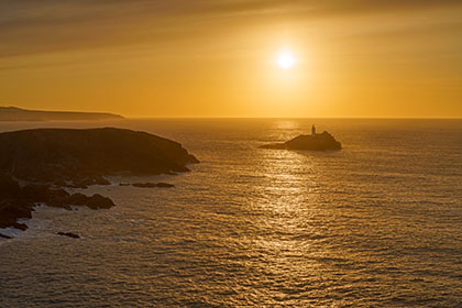 Godrevy-Lighthouse-Sunset-Cornwall