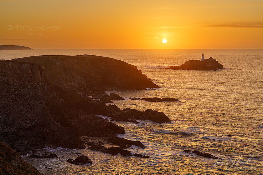 Godrevy Lighthouse, Sunset