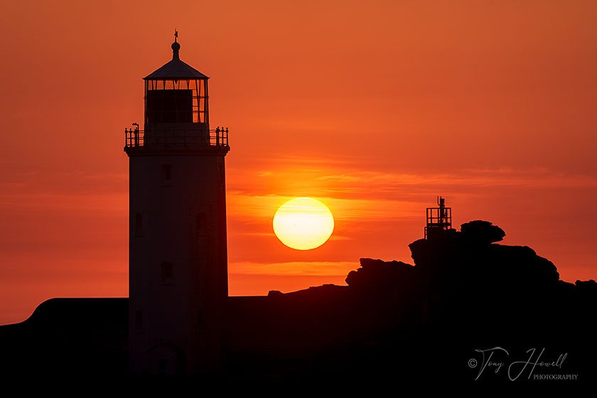 Godrevy Lighthouse, Sunset
