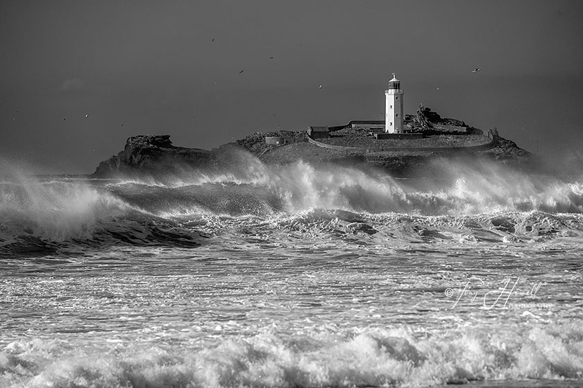 Godrevy Lighthouse, Wave
