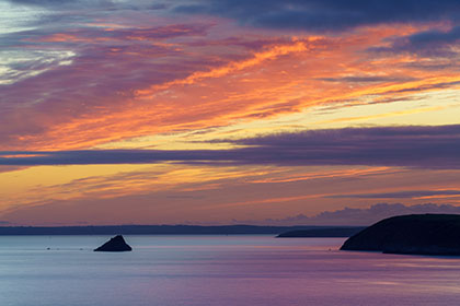 Gull-Rock-Sunset-Roseland-Cornwall