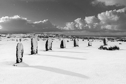 Hurlers-Stone-Circle-Snow-Bodmin-Moor-Cornwall