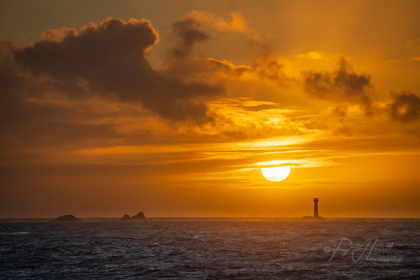 Longships Lighthouse, Sunset, Lands End