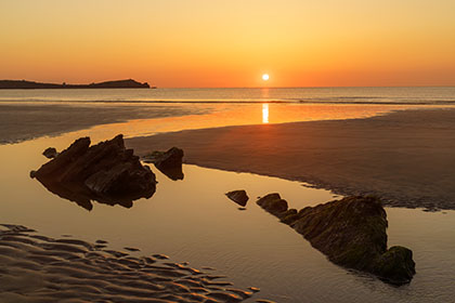 Lusty-Glaze-Beach-Sunset-Newquay-Cornwall