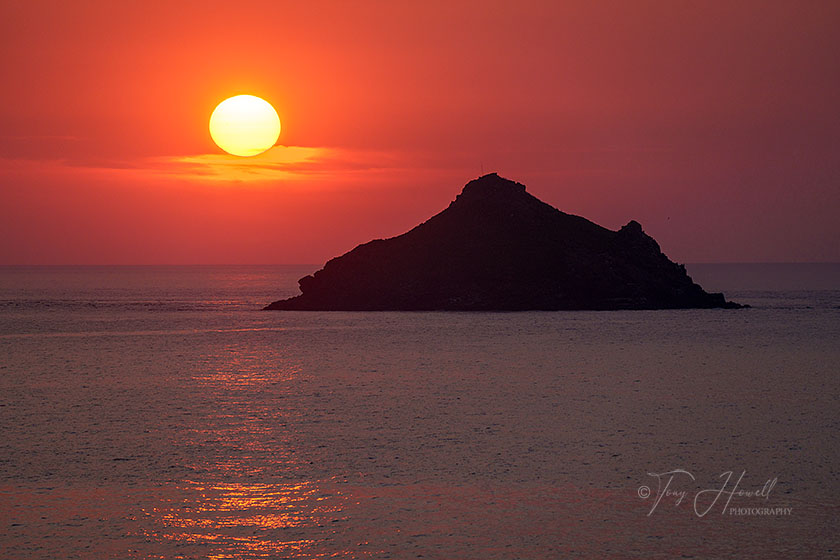 Mouls Island, Polzeath, Sunset