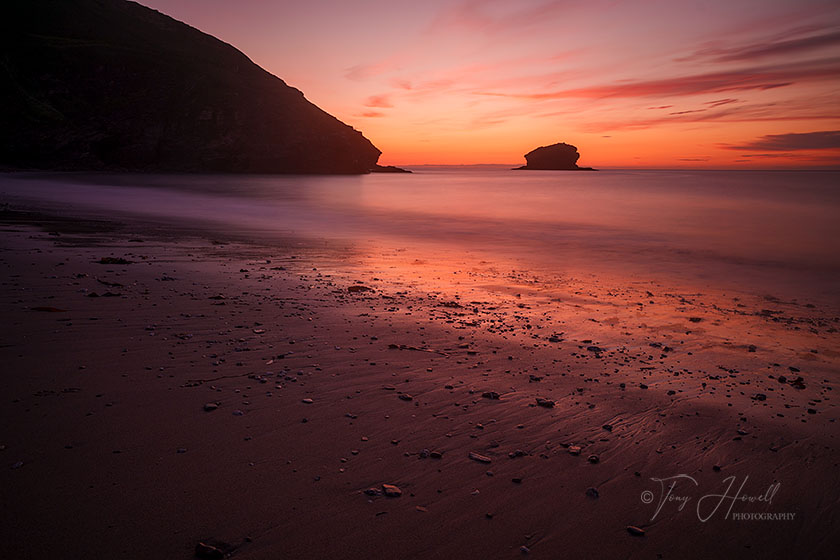 Portreath Beach, Sunset
