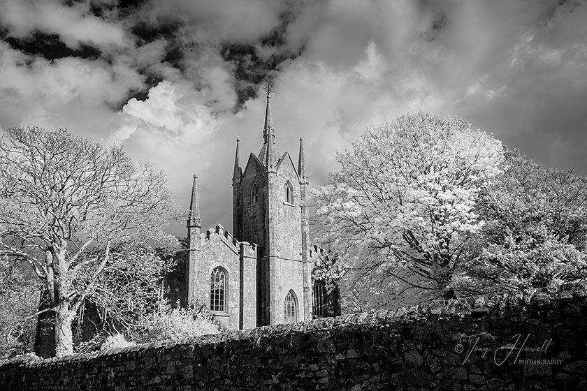 St Day Old Church(infrared camera; makes foliage turn white)