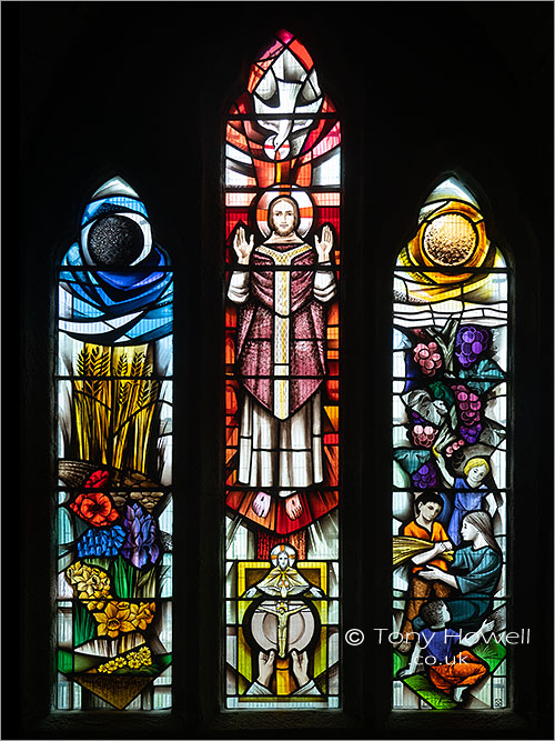 Stained Glass, St Materianas Church, Tintagel