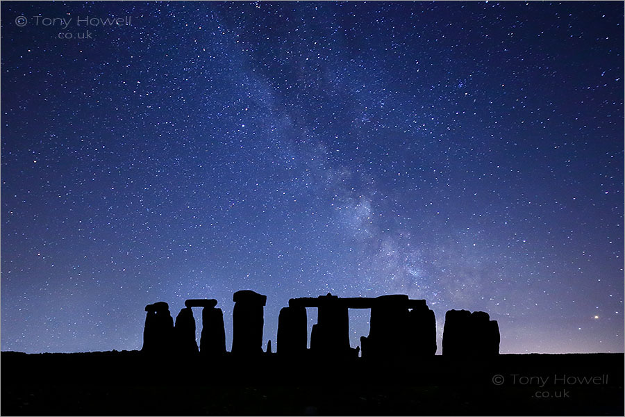 Milky Way, Stars, Stonehenge (Composite Image)