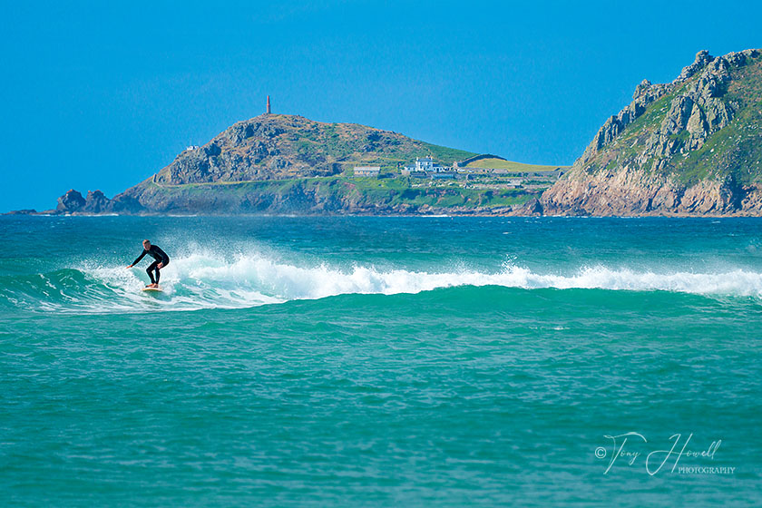 Surfer, Whitesand Bay, Sennen, Cape Cornwall