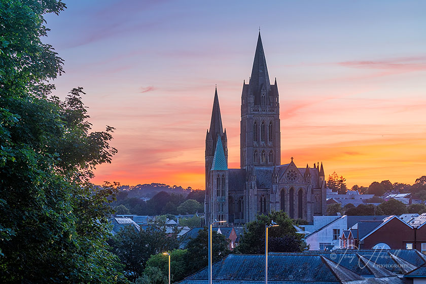 Truro Cathedral, Sunset