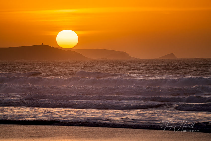 Watergate Bay, Sunset