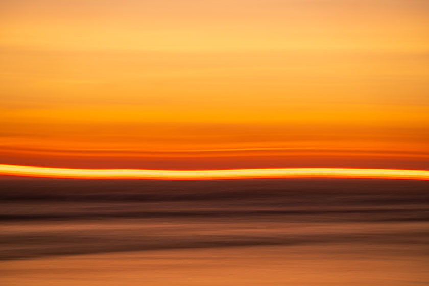 Waves, Sunset, ICM (Intentional Camera Movement), Perranporth
