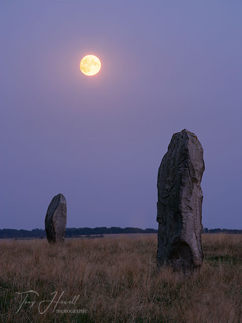 Avebury Stone Circle, moonlight
