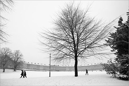 Royal Crescent, Snow