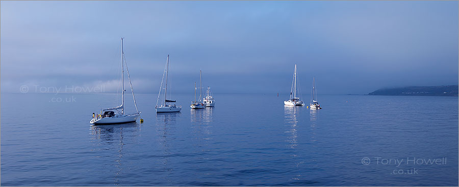 Boats, Sea Fog, Penzance
