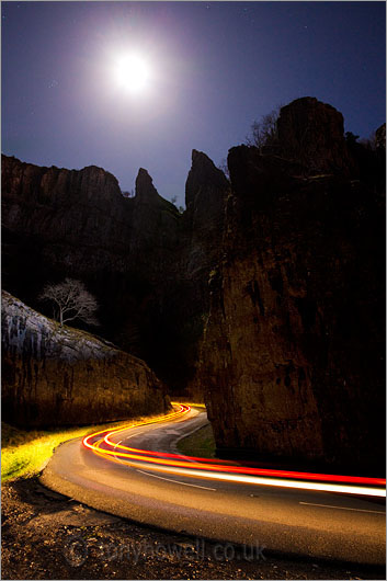 Full Moon over Cheddar Gorge