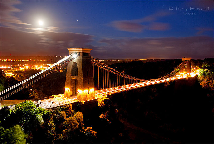 Clifton Suspension Bridge, Full Moon