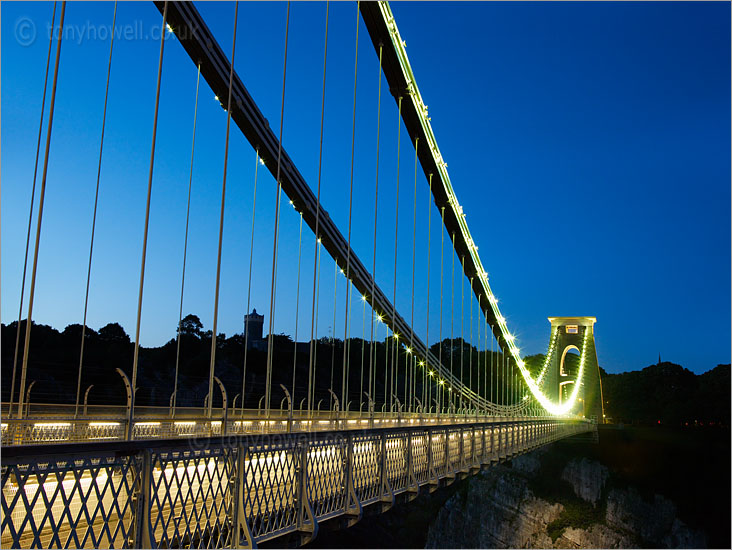 Clifton Suspension Bridge, Illuminated, Dusk