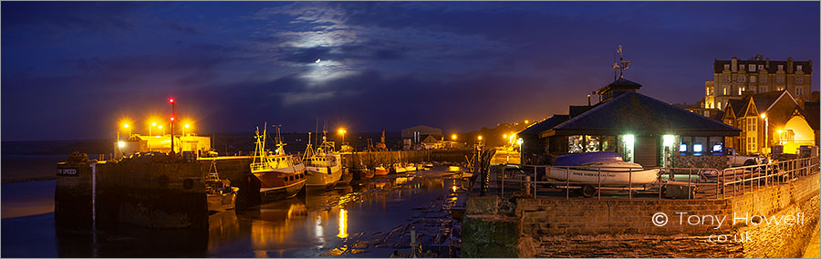 Padstow Harbour, Full Moon, Trawlers