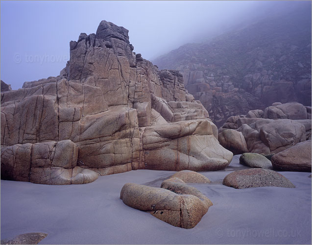 Rocks, Fog, Porth Nanven