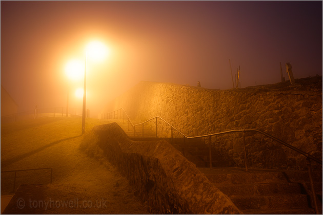 Steps, Fog, St Ives