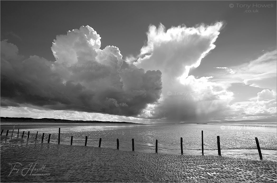 Stormy Sky, Groynes, Sand